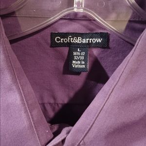 Croft&barrow Men’s Casual Button Down Front. Long Sleeve Shirt. Size 16 1/2